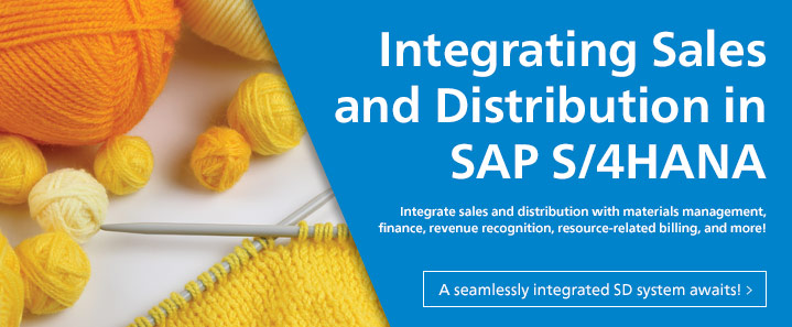 Integrating SD in SAP S/4HANA