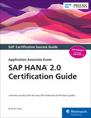 Cover of SAP HANA 2.0 Certification Guide: Application Associate Exam