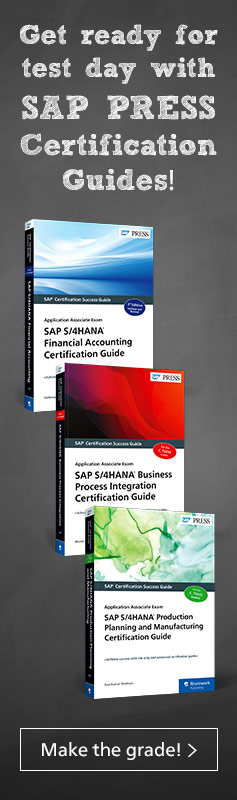 SAP Certification Guides | SAP PRESS Books and E-Books