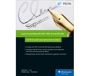 Cover of Lease Accounting with SAP: IFRS 16 and ASC 842