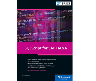 Cover of SQLScript for SAP HANA